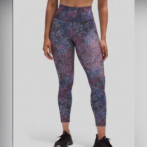 Lululemon Wunder Train Contour Fit High-Rise Tight size 6 Leopard-NWT-25 inch